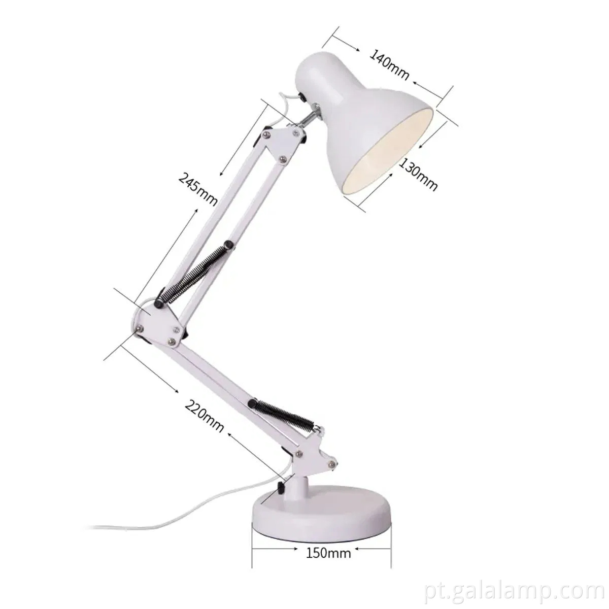Adjustable Swing Arm Learning Desk Lamp